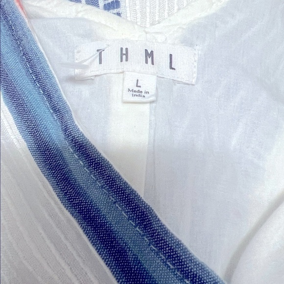 THML Blue and White Striped Midi Dress - Picture 5 of 7